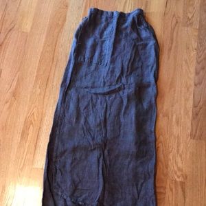 Flax maxi skirt